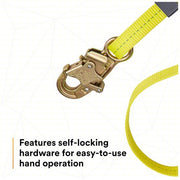 3M DBI-SALA 1231016 Positioning Lanyard Steel Snap Hook, Steel Snap Hook, 6 ft Lg, 310 lb Capacity, Adj Lg - KVM Tools Inc.KV2UZT9
