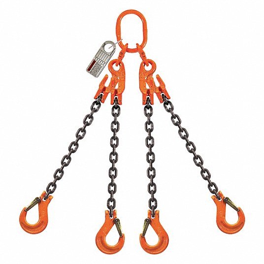Pewag 7G100QOSXK/5 Chain Sling, G100, QOSXK, Alloy Steel, 5 ft. - KVM Tools Inc.KV2VCE5