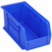 Akro-Mils 30230BLUE Hang and Stack Bin: 5 1/2 in x 10 7/8 in x 5 in, Blue, Label Holders, 30 lb Load Capacity - KVM Tools Inc.KV2W778