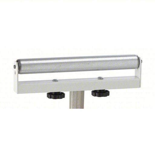 HTC HSS-18 Material Support Stand 16 in Roller Wd, 28 in Min. Ht, 47 1/2 in Max. Ht, Steel, White - KVM Tools Inc.KV2YE14
