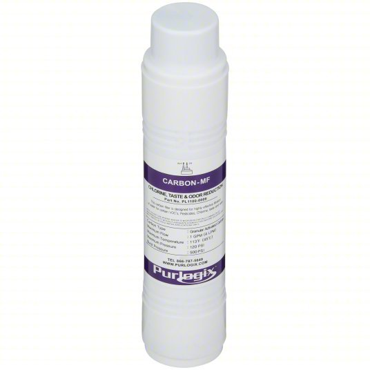 Purlogix PL1100-0006 Water Cooler Filter, 11 in, Micro Carbon