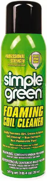 Simple Green 0110001213418 Coil Cleaner, Aerosol, 20 oz, White - KVM Tools Inc.KV19ZN60