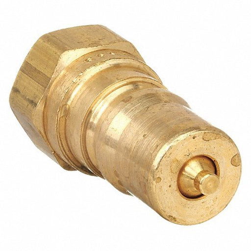 Parker BH1-61 Hydraulic Quick Connect Hose Coupling, Brass Body, Sleeve Lock, 1/8"-27 Thread Size, 60 Series - KVM Tools Inc.KV31A879