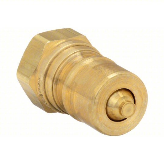 Parker BH2-61 Hydraulic Quick Connect Hose Coupling, Brass Body, Ball Lock, 1/4"-18 Thread Size, 60 Series - KVM Tools Inc.KV31A880