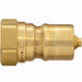 Parker BH2-61 Hydraulic Quick Connect Hose Coupling, Brass Body, Ball Lock, 1/4"-18 Thread Size, 60 Series - KVM Tools Inc.KV31A880