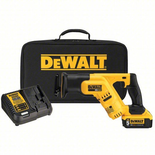 Dewalt DCS387P1 Reciprocating Saw Kit 1 1/8 in Stroke Lg, 2,900 Max. Strokes per Minute, Straight, Compact Tool - KVM Tools Inc.KV31AC42