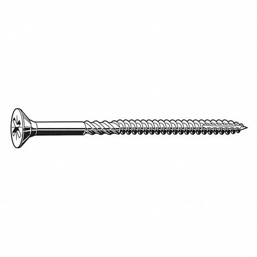 KVM Tools U30000.021.0300 Wood Screw, #14 x 4-3/4 in, Zinc Plated Steel Flat Head Phillips Drive, 200 PK - KVM Tools Inc.KV31JH49
