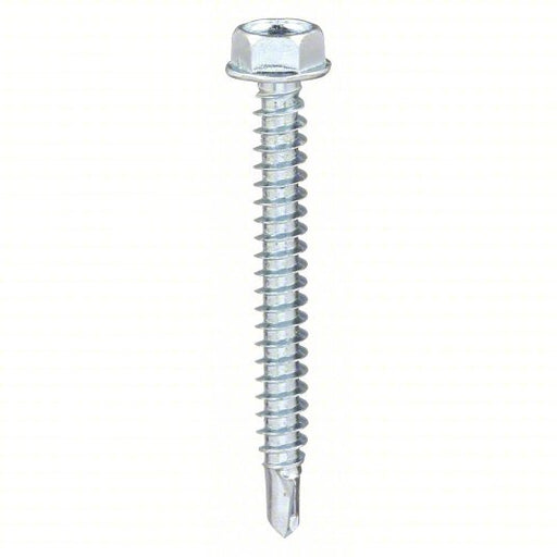 Fabory U31810.025.0200 Self Drilling Tapping Screw 1/4" Size, 2 in Lg, Steel, Zinc Plated, Hex Washer, External Hex, 50 PK - KVM Tools Inc.KV31JJ66
