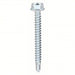 Fabory U31810.025.0200 Self Drilling Tapping Screw 1/4" Size, 2 in Lg, Steel, Zinc Plated, Hex Washer, External Hex, 50 PK - KVM Tools Inc.KV31JJ66