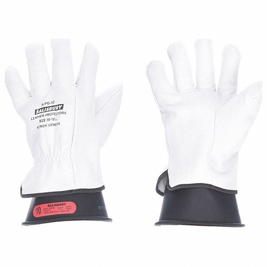 Salisbury GK011B/9 Electrical Rubber Glove Kit, Leather Protectors, Gl