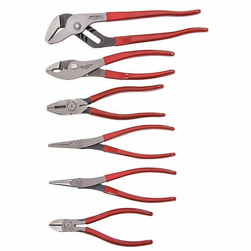 Proto J202GS Pliers Set 6 Pliers, Std Cushion Grip, Manual, 6 - 9 Pliers Range - KVM Tools Inc.KV33TA17