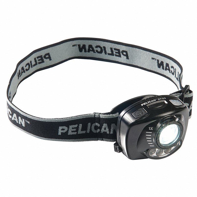 Pelican 027200-0101-110 80/5 Lumens, LED Black Headlamp - KVM Tools Inc.KV33W919
