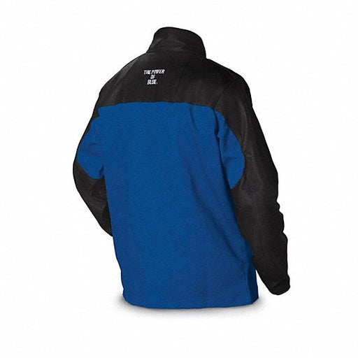 Miller Electric 231083 Combo Weld Jkt, Royal/Blk, Ctn/Leather, XL - KVM Tools Inc.KV34C293
