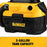 Dewalt DCV581H Portable Shop Vacuum 2 gal Tank Size, Plastic, 1 1/4 in Vacuum Hose Dia., Corded/Cordless - KVM Tools Inc.