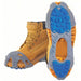Winter Walking JD6625-L Traction Device Ball/Heel Footwear Coverage, Rubber, Stud, 11 in L x 4-1/2 in W x 2 in H, Blue/Gray - KVM Tools Inc.KV34GM77