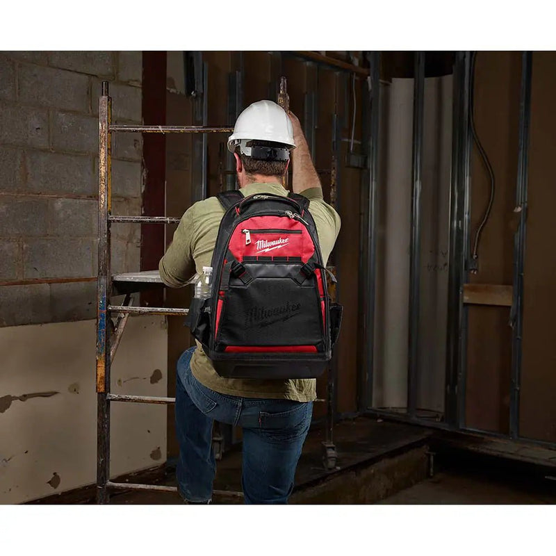 Milwaukee 48-22-8200 Tool Backpack 7 Outside Pockets, 28 Inside Pockets, 15 3/8 in Overall Wd, 9 in Overall Dp - KVM Tools Inc.KV53TX73