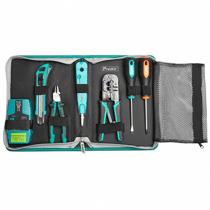 ProSkit PK-2636 CAT 5 Termination Kit 6 Total Pcs, Tool Case, 10 or less Pieces Range - KVM Tools Inc.KV383KJ6