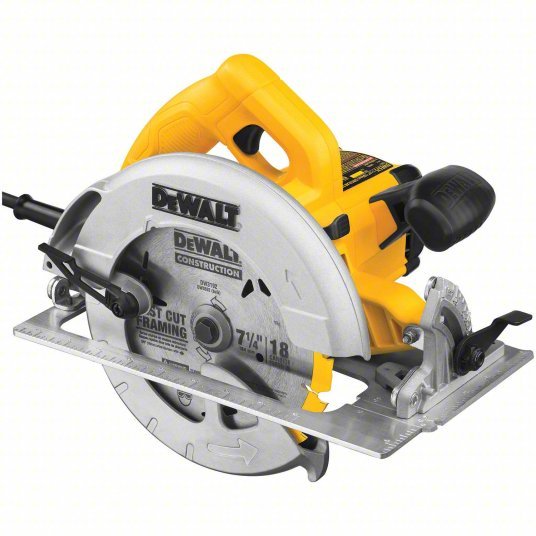 Dewalt DWE575 Circular Saw 7 1/4 in Blade Dia., 15 A Current, Right, 2 in Max. Cutting Dp @ 0 Deg. - KVM Tools Inc.KV38A922