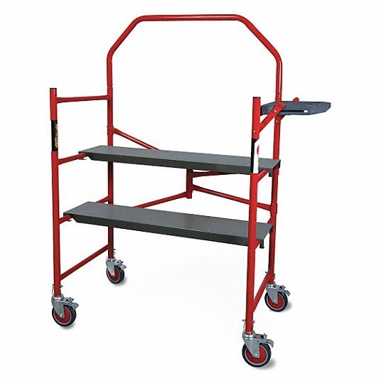 Metaltech I-BM4S Portable Scaffold, Steel, 4 ft Platform Height - KVM Tools Inc.KV38HT59