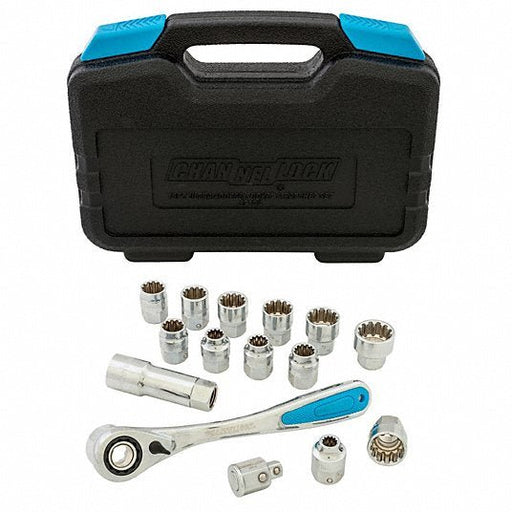 Channellock 39100 3/8" Drive Socket Set, SAE, Metric, 16 pcs - KVM Tools Inc.KV38UU83