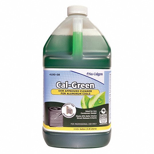 Nu-Calgon Condenser Cleaner, Liquid, 1 gal, Straw - KVM Tools Inc.KV3CFP2