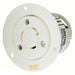 Hubbell HBL2316 20A Flanged Twist-Lock Receptacle 2P 3W 125VAC - KVM Tools Inc.KV3D035