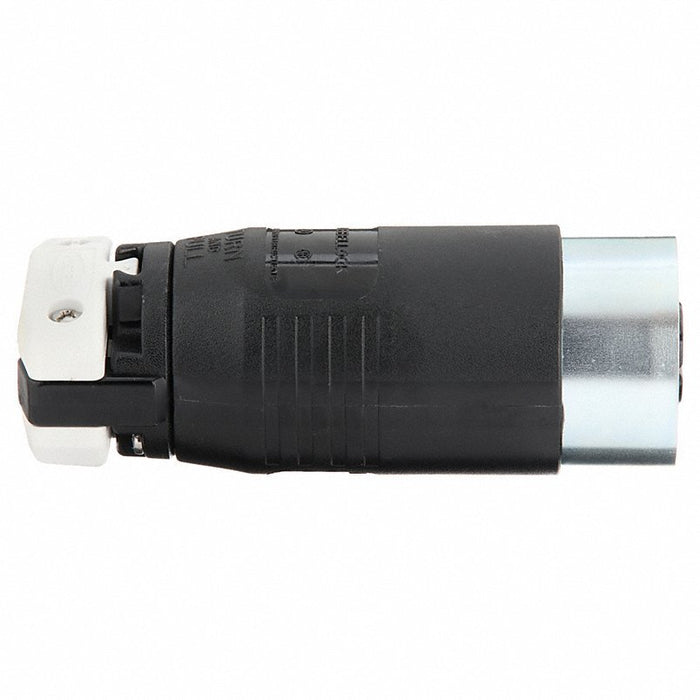 Hubbell HBL25415B 30/20A Locking Plug 4P 5W 600VAC/250VDC BK - KVM Tools Inc.KV3D059