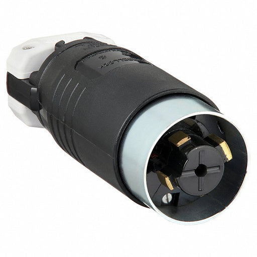 Hubbell HBL25415B 30/20A Locking Plug 4P 5W 600VAC/250VDC BK - KVM Tools Inc.KV3D059