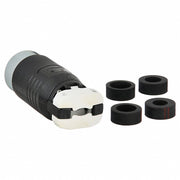 Hubbell HBL25415B 30/20A Locking Plug 4P 5W 600VAC/250VDC BK - KVM Tools Inc.KV3D059
