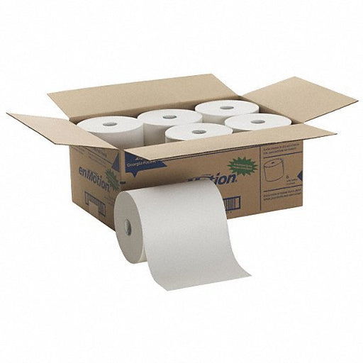 Georgia-Pacific 89470 Paper Towel Roll White, 10 in Roll Wd, 800 ft Roll Lg, Continuous Sheet Lg, 6 PK - KVM Tools Inc.KV4DJV9