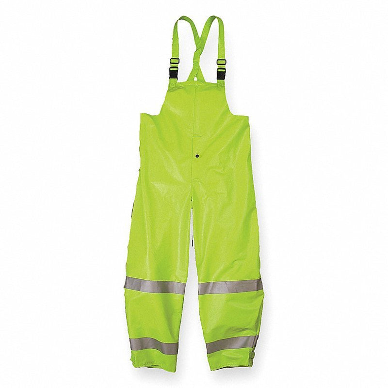 Nasco 1501TFYL Arc Flash Rain Bib Overall, Lime Yellow, L - KVM Tools Inc.KV3FZN5