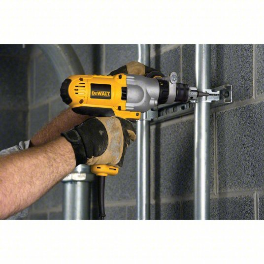 Dewalt DWD525K Hammer Drill Kit Corded, 1/2 in Chuck, 2, 7/16 in Concrete Capa, 3,500 RPM, 13 in Tool Len - KVM Tools Inc.KV3GRF6