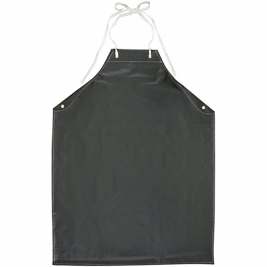 Alphatec 56-512 AlphaTec Bib Apron, Hycar, 17 mil, 45 in L, Black, Universal Size - KVM Tools Inc.KV3RYT6
