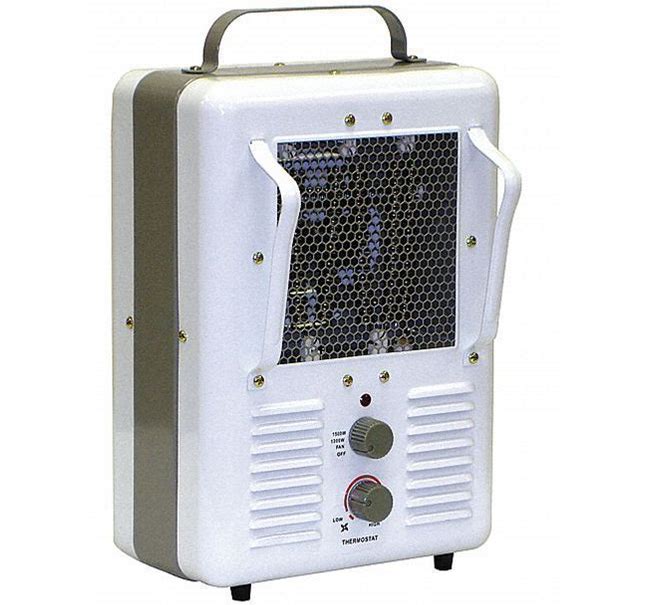 KVM Tools 3VU33 Portable Electric Jobsite & Garage Heater, 1500/1300, 120V AC