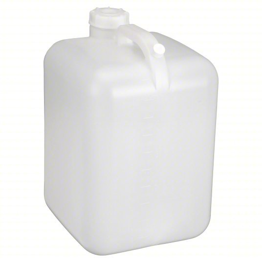 Dynalon 405604 Carboy 18.92 L Capacity mL, 5 gal Capacity oz, Screw On, HDPE, Blow Molded Handle, White, HDPE - KVM Tools Inc.KV3WAJ3