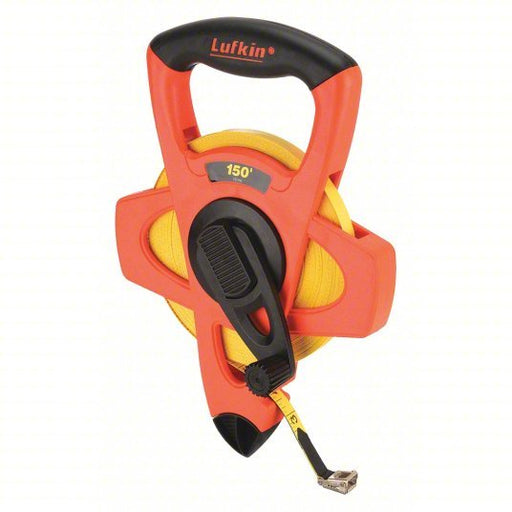 Lufkin FE150 Long Tape Measure FE150, SAE, 1/8 in, Nonmagnetic Single Hook Tip, 1/2 in Blade Wd - KVM Tools Inc.KV3WAU8