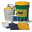 ACID EATER Battery Acid Spill Kit: 2 gal Volume Absorbed Per Kit, 2 gal Absorbent/Neutralizer, Tan
