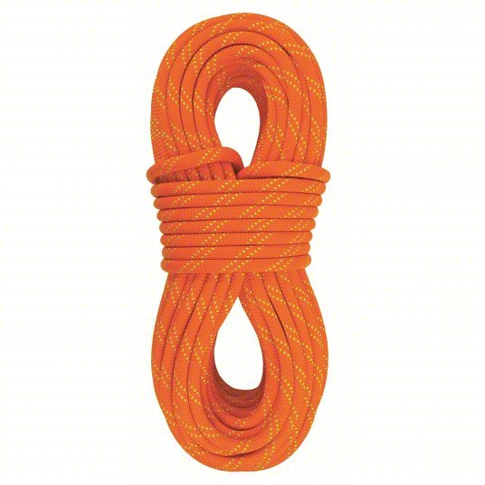 Fall Rescue Rope Sterling Rope SS110070092 Fall Protection Rope 7/16 in Rope Dia, Orang ...