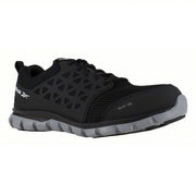 Reebok RB4041 Sublite Series, Alloy Toe Athletic Work Shoe, Black, EH, Best Slip-Resistance, Men's Size 10W - KVM Tools Inc.KV52EM74