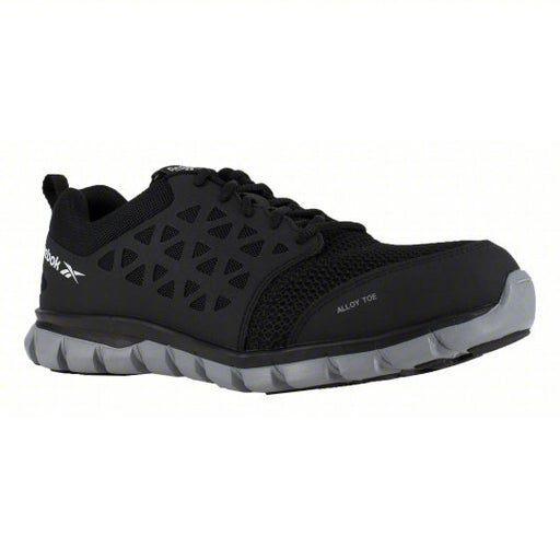 Reebok RB4041 Sublite Series, Alloy Toe Athletic Work Shoe, Black, EH, Best Slip-Resistance, Men's Size 10W - KVM Tools Inc.KV52EM74