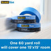 3M 2090-36QC6 Painter's Tape 1 7/16 in x 60 yd, 5.4 mil Thick, Acrylic Adhesive, Indoor and Outdoor, Blue, 6 PK - KVM Tools Inc.KV45FD18