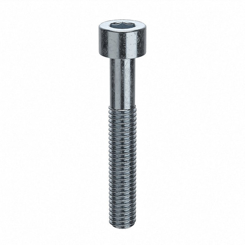 KVM Tools U07041.019.0125 #10-32 Socket Head Cap Screw, Zinc Plated Steel, 1-1/4 in L, 100 PK - KVM Tools Inc.KV41UA30
