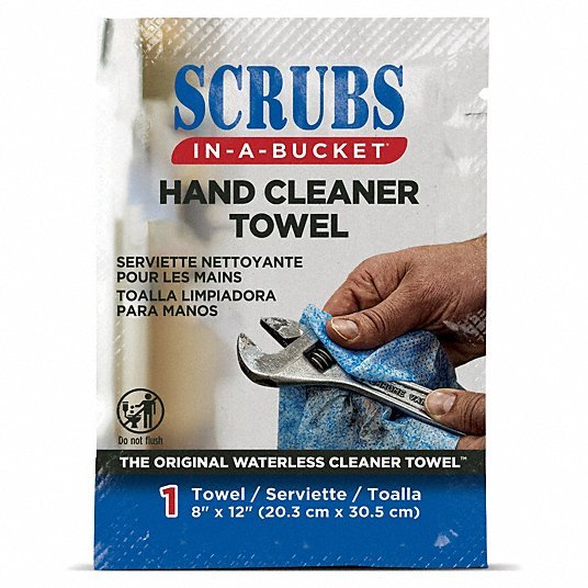 Scrubs 42201 Hand Cleaning Towels, 8In Wx12In L - KVM Tools Inc.KV24WJ91