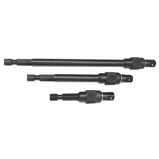 SK 32160 1/4" Drive Locking Extension Bit Set, 3 pcs - KVM Tools Inc.KV42W713
