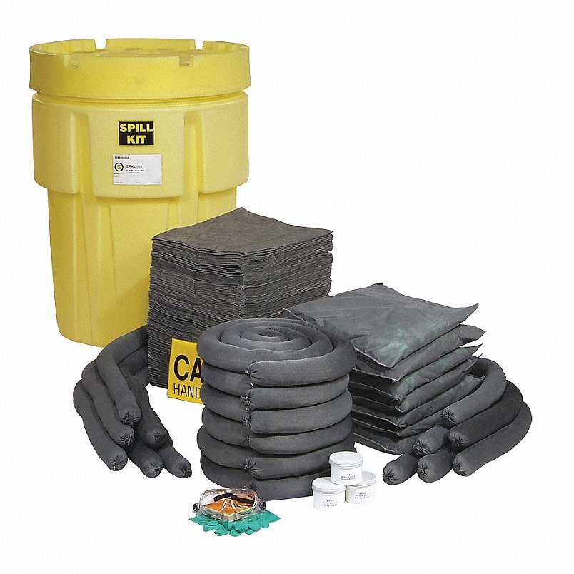 Spilltech SPKU-95 Spill Kit, Drum, Universal, 31-3/4