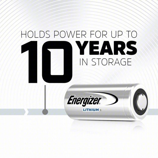 Energizer EL123ABP2 Lithium Cell Battery, 123, 3V, PK2 - KVM Tools Inc.KV45EK18