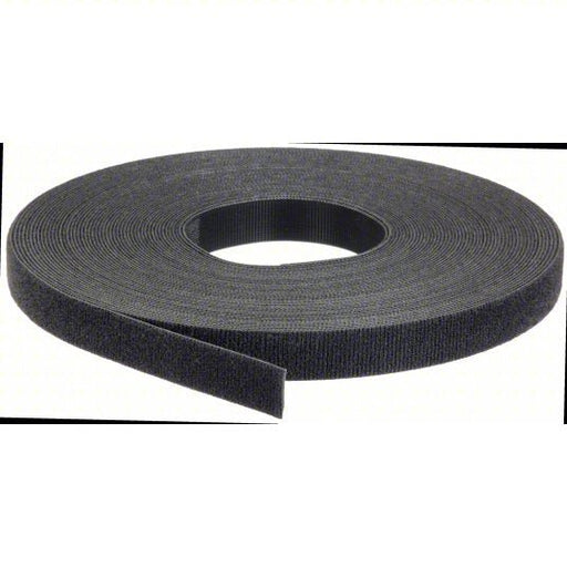 Rip-Tie W-75-HRL-BK Hook-and-Loop Cable Tie Roll 75 ft Lg, 1 in Wd, 50 lb Tensile Strength, Black - KVM Tools Inc.KV45FJ38
