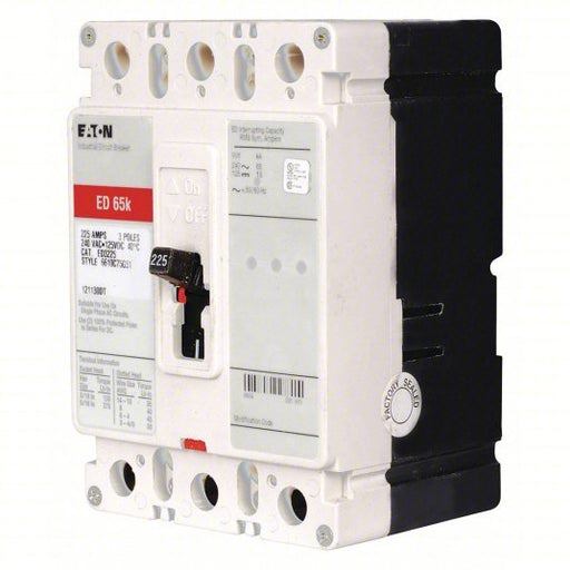 Eaton ED3175 Molded Case Circuit Breaker 175 A Amps, 65kA at 240V AC, Fixed, ABC, Load Side Lug, Std - KVM Tools Inc.KV46MW67