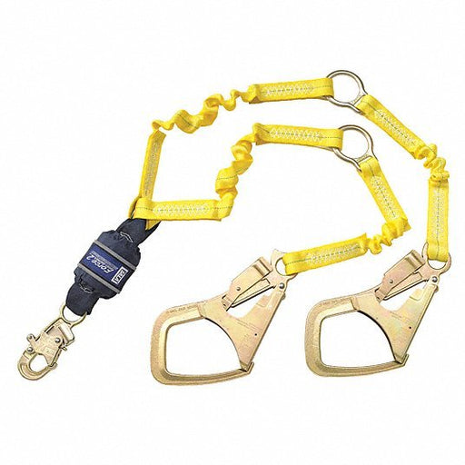 3M DBI-Sala 1246153 Shock Absorbing Lanyard, 6 ft., 310 lb. Weight Capacity, Yellow - KVM Tools Inc.KV46W451