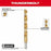 Milwaukee 48-89-0012 Jobber Length Drill Set 1/2 in Smallest Drill Bit Size, 1/16 in Largest Drill Bit Size - KVM Tools Inc.KV21R665
